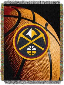 Nuggets OFFICIAL National Basketball Association; "Photo Real" 48"x 60" Woven Tapestry Throw by The Northwest Company