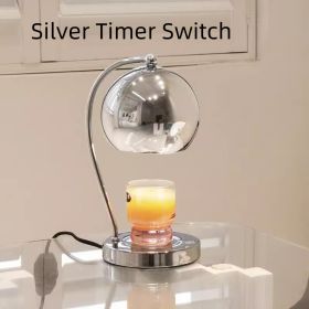 Dopamine Fragrance Lamp Wax Melting Lamp Bedroom Bedside Lamp Advanced Sense Ambience Light Gift Decoration Night Light (Option: Silver Dimmer Switch-KC)