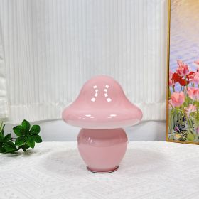 Home American Mushroom Decorative Lamp (Option: Pink gloss-US)