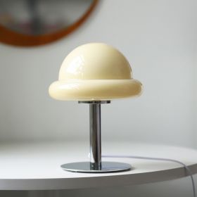 Macron Mushroom Glass Lamp Bedroom Bedside Atmosphere Decoration (Option: Cream)