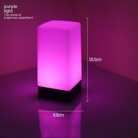 Bar Table Lamp Atmosphere Desk Lamp Led Colorful Lights (Option: Purple Light Charger)