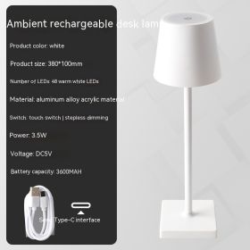 Charging Bar Table Lamp Touch Dimming (Option: Warm Light-White)