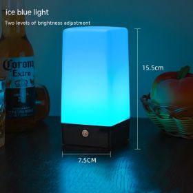 Bar Table Lamp Atmosphere Desk Lamp Led Colorful Lights (Option: Ice Blue Light Charger)