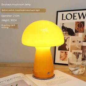 Home Fashion French Mushroom Table Lamp (Option: Orange-Warm Light-220V US)