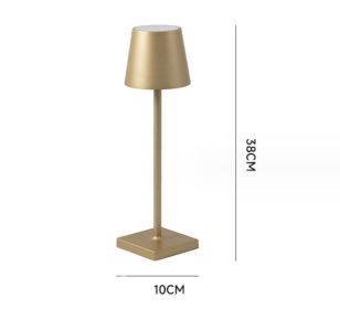 Aluminum LED Charging Table Lamp (Option: Gold-All aluminum)