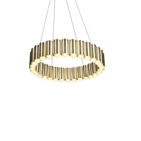 Nordic Chandelier Simple Modern Living Room Lamp Duplex Villa Bedroom Study (Option: Gold-61x15.5x200cm)