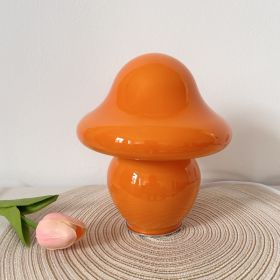 Home American Mushroom Decorative Lamp (Option: Orange gloss-EU)