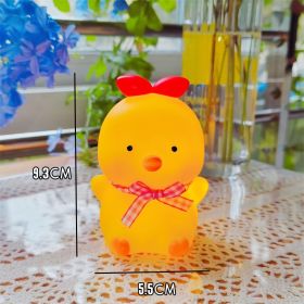 Cartoon Luminous Night Market Stall Led Small Night Lamp Christmas Gift (Option: Chicken Yellow Medium)