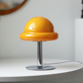 Macron Mushroom Glass Lamp Bedroom Bedside Atmosphere Decoration (Option: Pumpkin)