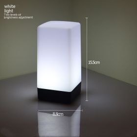 Bar Table Lamp Atmosphere Desk Lamp Led Colorful Lights (Option: White Light Charger)