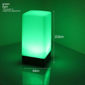 Bar Table Lamp Atmosphere Desk Lamp Led Colorful Lights (Option: Green Light Charger)