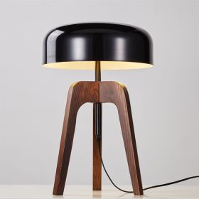 Solid Wood Floor Lamp Creative Living Room Vertical (Option: Black Walnut-US)