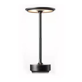 Promise Dimming And Color Matching Creative Mushroom Crystal Table Lamp I-shaped Night Light (Option: Black-5W)