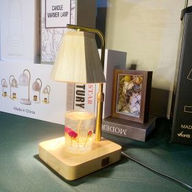 Aromatherapy Wax Melting Lamp Made Entirely Of Wood With USB (Option: Rotating Dimming Beauty 110V-Lifting)