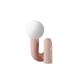 Modern Children Bedroom Bedside Lamp American Living Room Resin Lamps (Option: UK-Pink)