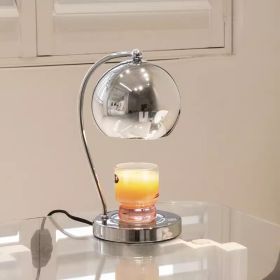 Dopamine Fragrance Lamp Wax Melting Lamp Bedroom Bedside Lamp Advanced Sense Ambience Light Gift Decoration Night Light (Option: Silver Timer Switch-KC)