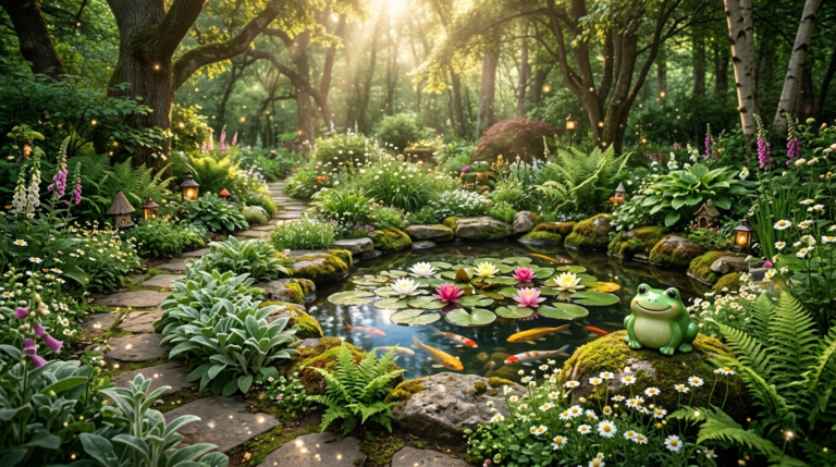 Creating a Magical Summer Backyard Pond and Ice Cube Seed Garden