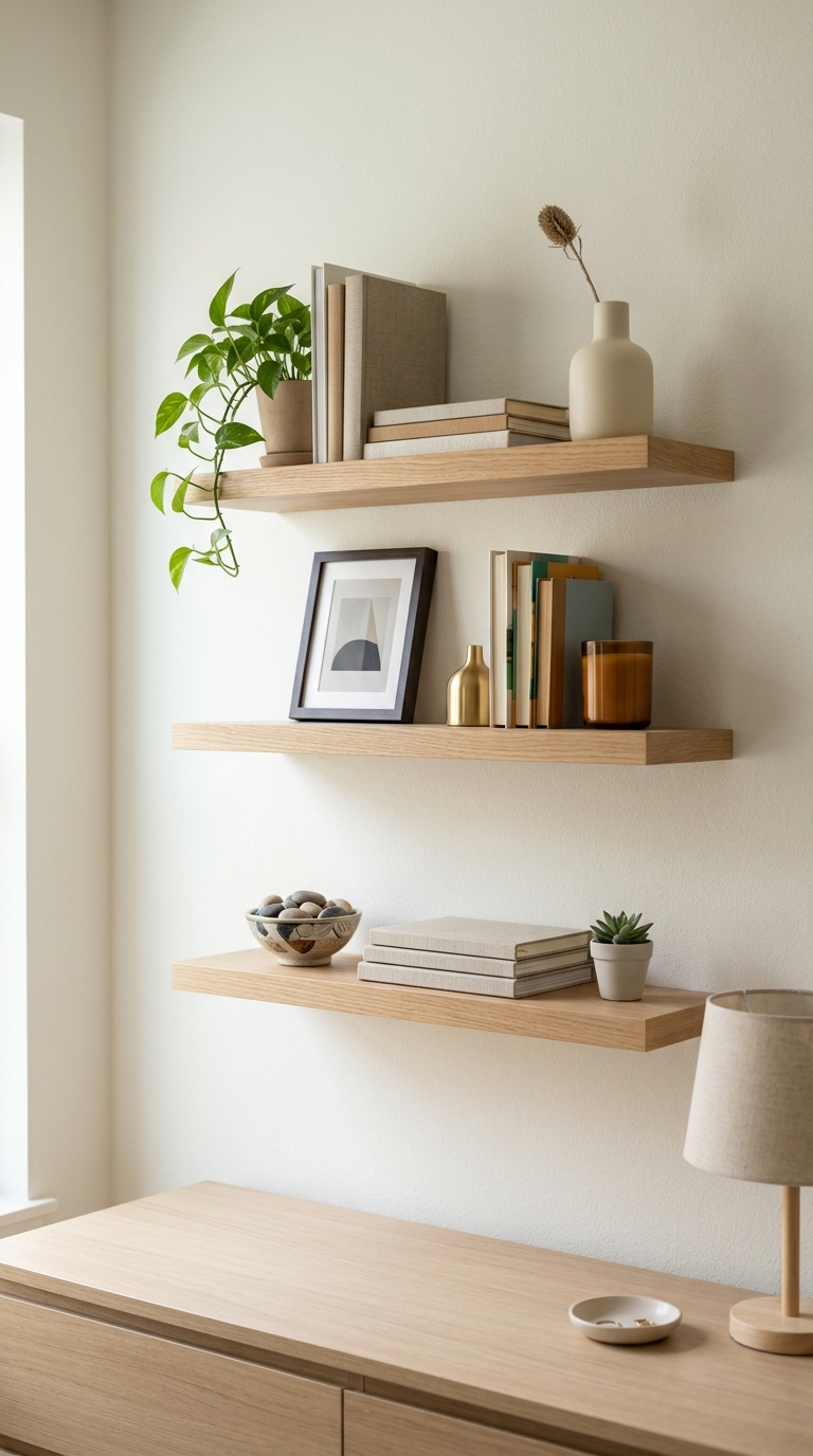 Beautiful Shelves and Storage Ideas for a Serene and Organized Bedroom Sanctuary